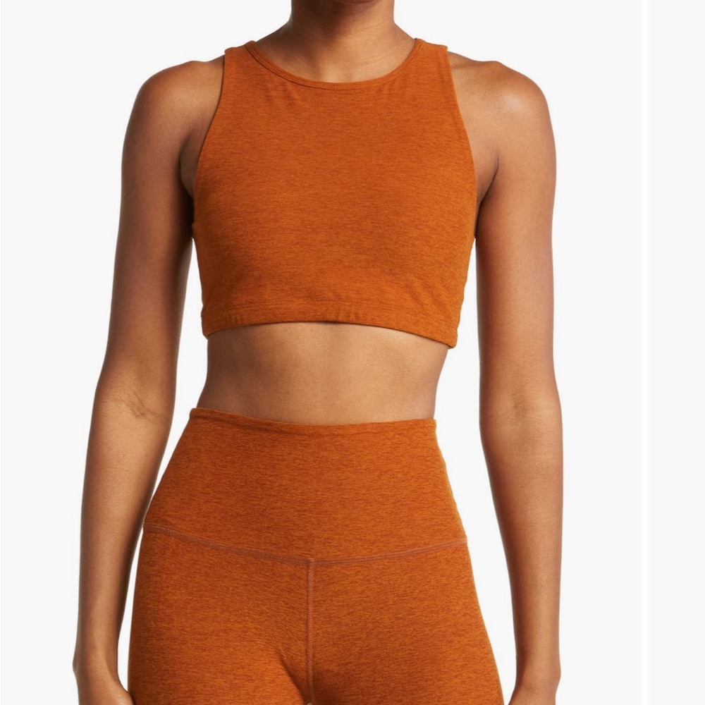 Beyond Yoga Rust Sports Bra and Leggings Set